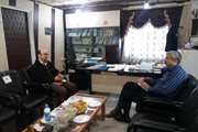 دیدار رئیس اداره دامپزشکی فامنین با فرماندار این شهرستان
