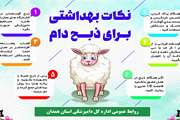 اینفوگرافی توصیه های بهداشتی ذبح دام در روز عید سعید قربان