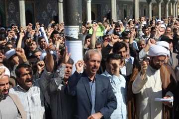 شرکت در مراسم محکومیت ال سعود در حادثه غمبار منا