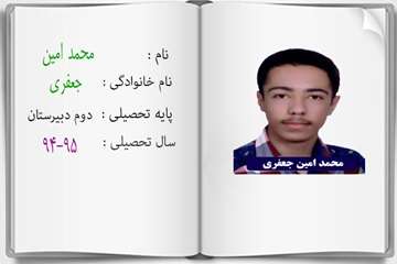 دانش آموزان ممتاز درسی در سال تحصیلی 95-94