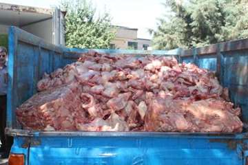 ضبط و معدوم سازی مواد خام دامی غیر قابل مصرف و ناریخ گذشته