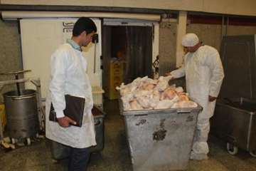 بازرسی و ضبط و معدوم سازی مواد خام دامی غیر بهداشتی