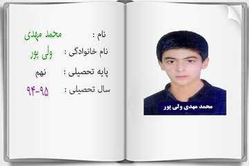 دانش آموزان ممتاز درسی در سال تحصیلی 95-94