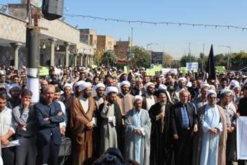 شرکت در مراسم محکومیت ال سعود در حادثه غمبار منا