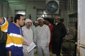 بازدید مشترک  مسئولین استان از کشتارگاه طیور ملایر