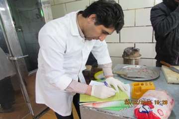 بازرسی و سرکشی رئیس اداره از قصابی و مرغ فروشی های روستاها