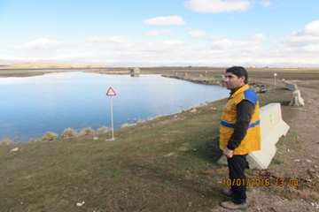 گشت مشترک رؤسای ادارات دامپزشکی اسدآباد و محیط زیست از تالاب ها