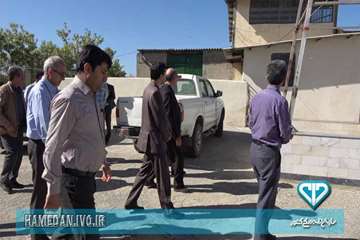 بازدید مدیر کل و معاون فرماندار اسد آباد از کشتارگاه این شهرستان