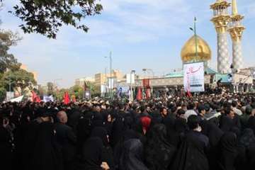 شرکت در مراسم تشییع پیکر شهدای مدافع حرم استان همدان