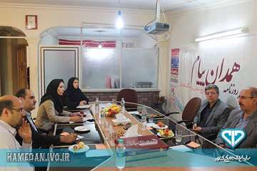 دیدار با کارکنان روزنامه همدان پیام در روزخبرنگار