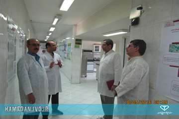 بازدید دکتر هاشم زاده از اداره کل دامپزشکی استان همدان و آزمایشگاه مرکزی دامپزشکی