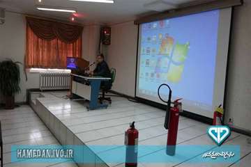 برگزاری کلاس آموزشی آتش نشانی برای کارکنان اداره کل دامپزشکی استان همدان