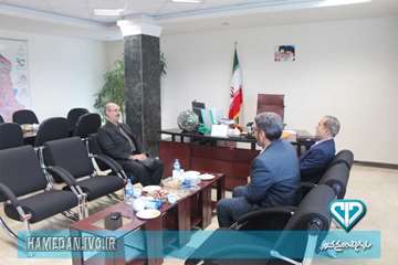 دیدار مدیرکل و معاون توسعه اداره کل دامپزشکی استان همدان با رییس سازمان جهاد کشاورزی استان همدان