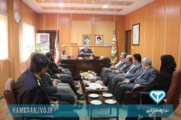 دیدار مدیرکل و جمعی از کارکنان دامپزشکی استان همدان با فرمانده نیروی انتظامی استان
