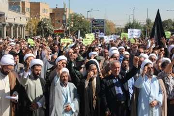 شرکت در مراسم محکومیت ال سعود در حادثه غمبار منا