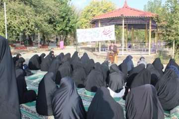 همایش پیاده روی خواهران بسیجی شاغل در ادارات استان به میزبانی اداره کل دامپزشکی استان به مناسبت عید 