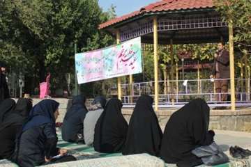 همایش پیاده روی خواهران بسیجی شاغل در ادارات استان به میزبانی اداره کل دامپزشکی استان به مناسبت عید 
