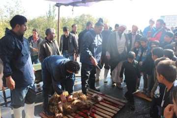 مراسم نظارت بهداشتی و شرعی بر دام های قربانی در تاسوعا و عاشورای حسینی