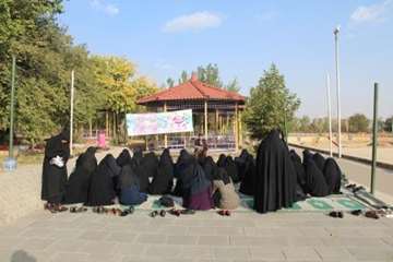 همایش پیاده روی خواهران بسیجی شاغل در ادارات استان به میزبانی اداره کل دامپزشکی استان به مناسبت عید 