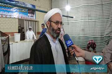 مصاحبه مسئول دفتر نمایندگی ولی فقیه در اداره دامپزشکی با صدا و سیما در روز عید قربان