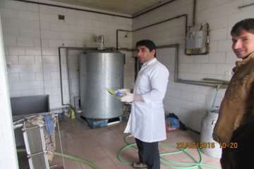 بازدید رئیس اداره از ایستگاه های جمع آوری شیر