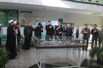 مراسم سینه زنی در اداره کل دامپزشکی استان همدان در روز عاشورا توسط اکیپ های نظارت شرعی و بهداشتی