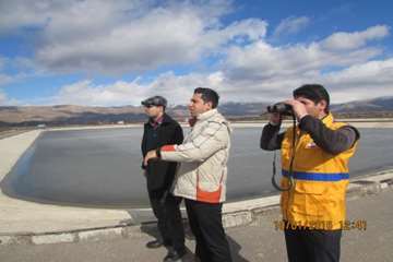 گشت مشترک رؤسای ادارات دامپزشکی اسدآباد و محیط زیست از تالاب ها