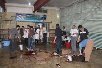 مراسم نظارت بهداشتی و شرعی بر قربانی های شهروندان در عید سعید قربان 