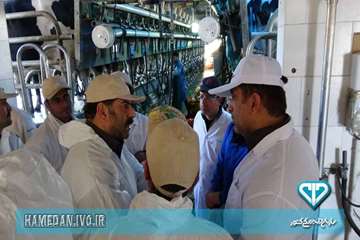 حضوردکترجهان پیما و دکتر امیری در اداره کل دامپزشکی استان و بازدید از گاوداری صنعتی