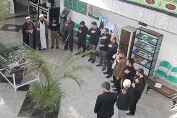 مراسم سینه زنی در اداره کل دامپزشکی استان همدان در روز عاشورا توسط اکیپ های نظارت شرعی و بهداشتی