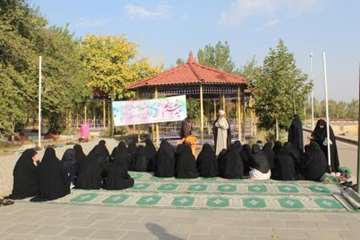 همایش پیاده روی خواهران بسیجی شاغل در ادارات استان به میزبانی اداره کل دامپزشکی استان به مناسبت عید 