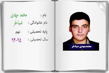 دانش آموزان ممتاز درسی در سال تحصیلی 95-94