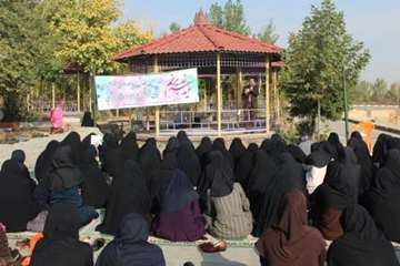 همایش پیاده روی خواهران بسیجی شاغل در ادارات استان به میزبانی اداره کل دامپزشکی استان به مناسبت عید 