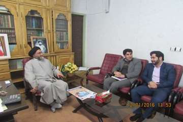 دیدار دکتر بصیری با امام جمعه اسدآباد