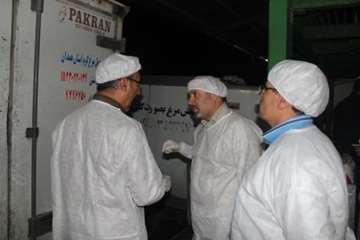 بازدید مشترک  مسئولین استان از کشتارگاه طیور ملایر