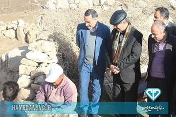 بازدید مدیرکل دامپزشکی و ئیس سازمان برنامه و بودجه استان همدان از فعالیت های اکیپ های واکسیناسیون دا