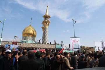 شرکت در مراسم تشییع پیکر شهدای مدافع حرم استان همدان