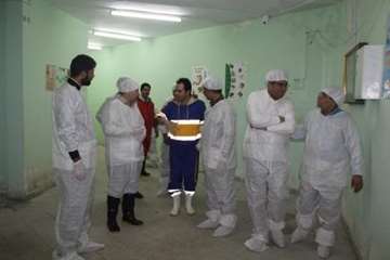 بازدید مشترک  مسئولین استان از کشتارگاه طیور ملایر