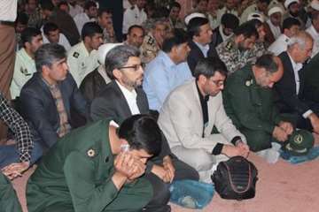 مراسم بزرگداشت مقام شهدا و گل باران مزار شهدا گلزار شهدا استان