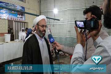 مصاحبه مسئول دفتر نمایندگی ولی فقیه در اداره دامپزشکی با صدا و سیما در روز عید قربان