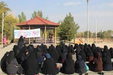 همایش پیاده روی خواهران بسیجی شاغل در ادارات استان به میزبانی اداره کل دامپزشکی استان به مناسبت عید 