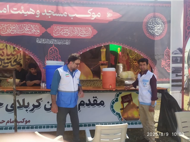 نظارت ویژه اداره دامپزشکی شهرستان رزن بر فعالیت موکب های مسیر تردد زوار اربعین حسینی در سال1404