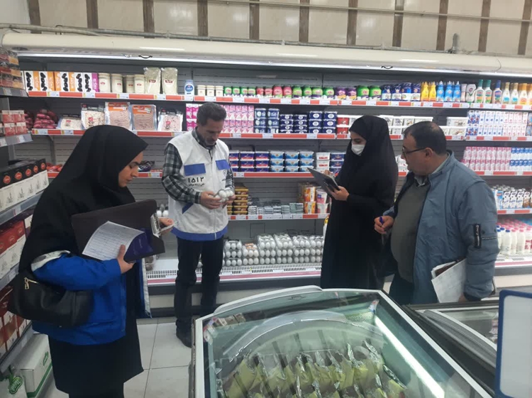 انجام گشت مشترک ادارات دامپزشکی ، بهداشت ، صمت و اتاق اصناف